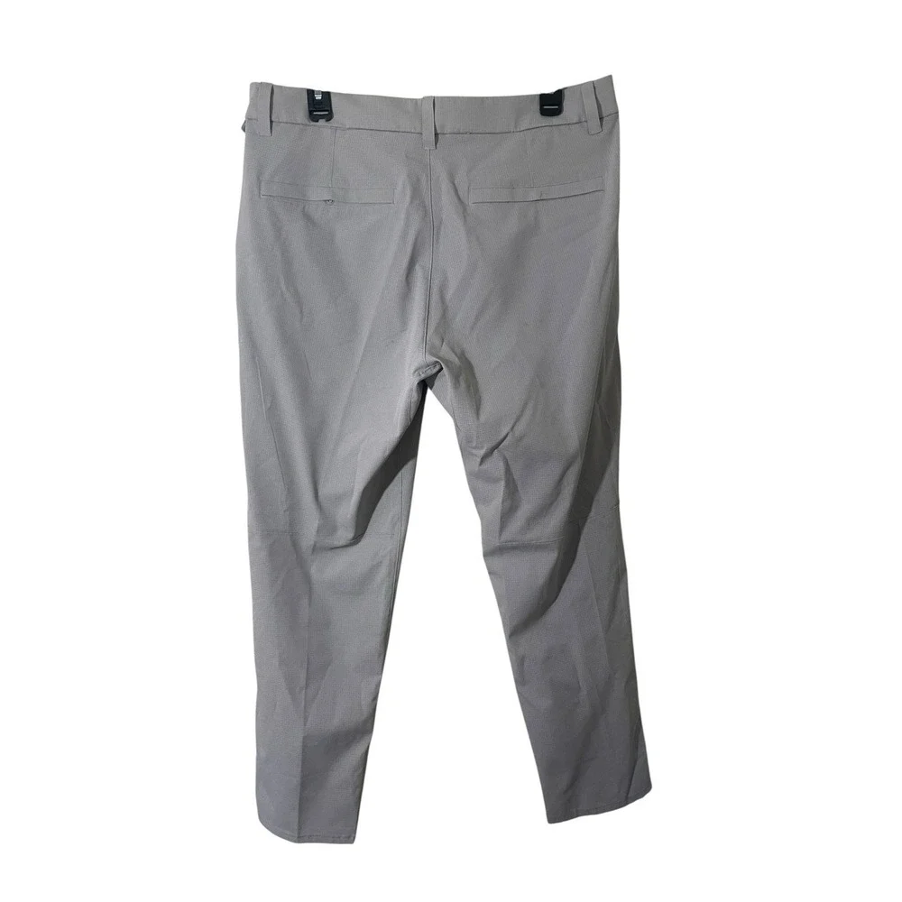 Lululemon Commission Casual Ventlight Mesh Pants Mens Size 34 Light Grey